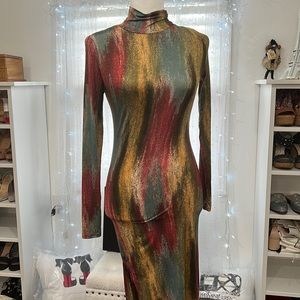 Colorful maxi dress size M